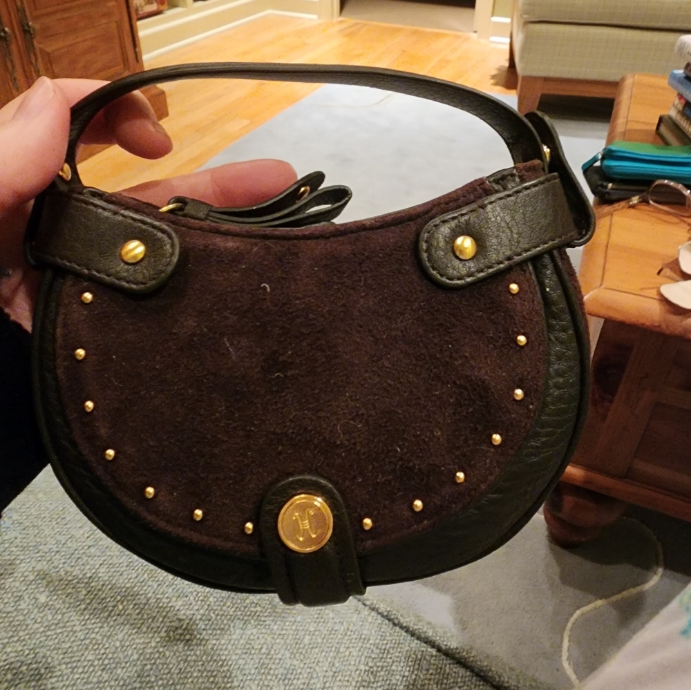 NWOT Cole Haan Stephanie Leather and Suede Mini Bag